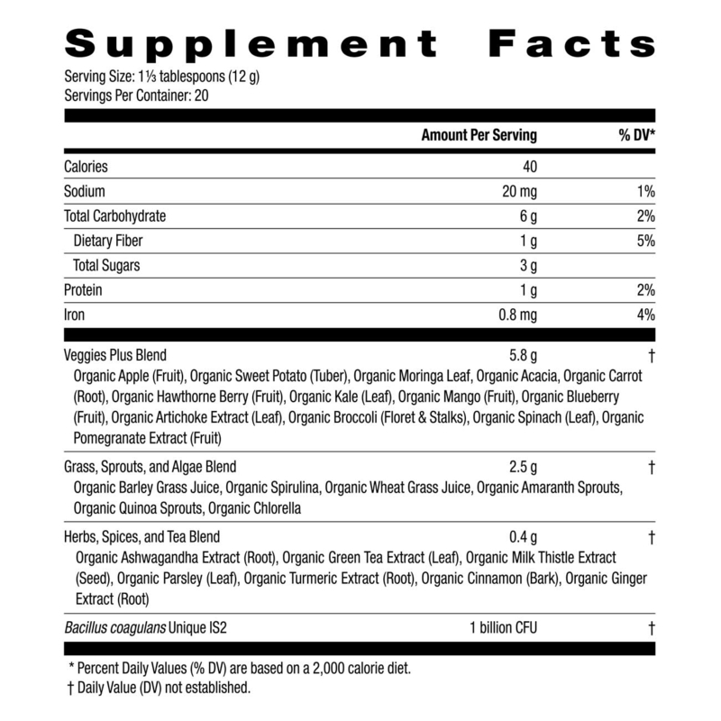 HERBALIFE V Plant-Based Greens Booster: (20 servings) (California Only)